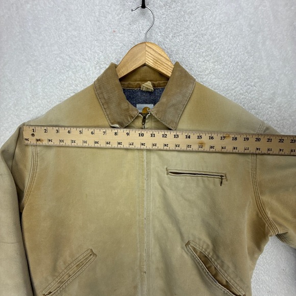 Carhartt Detroit Jacket Blanket Lined Mens XL 6BLJ Faded Brown - Picture 8 of 16